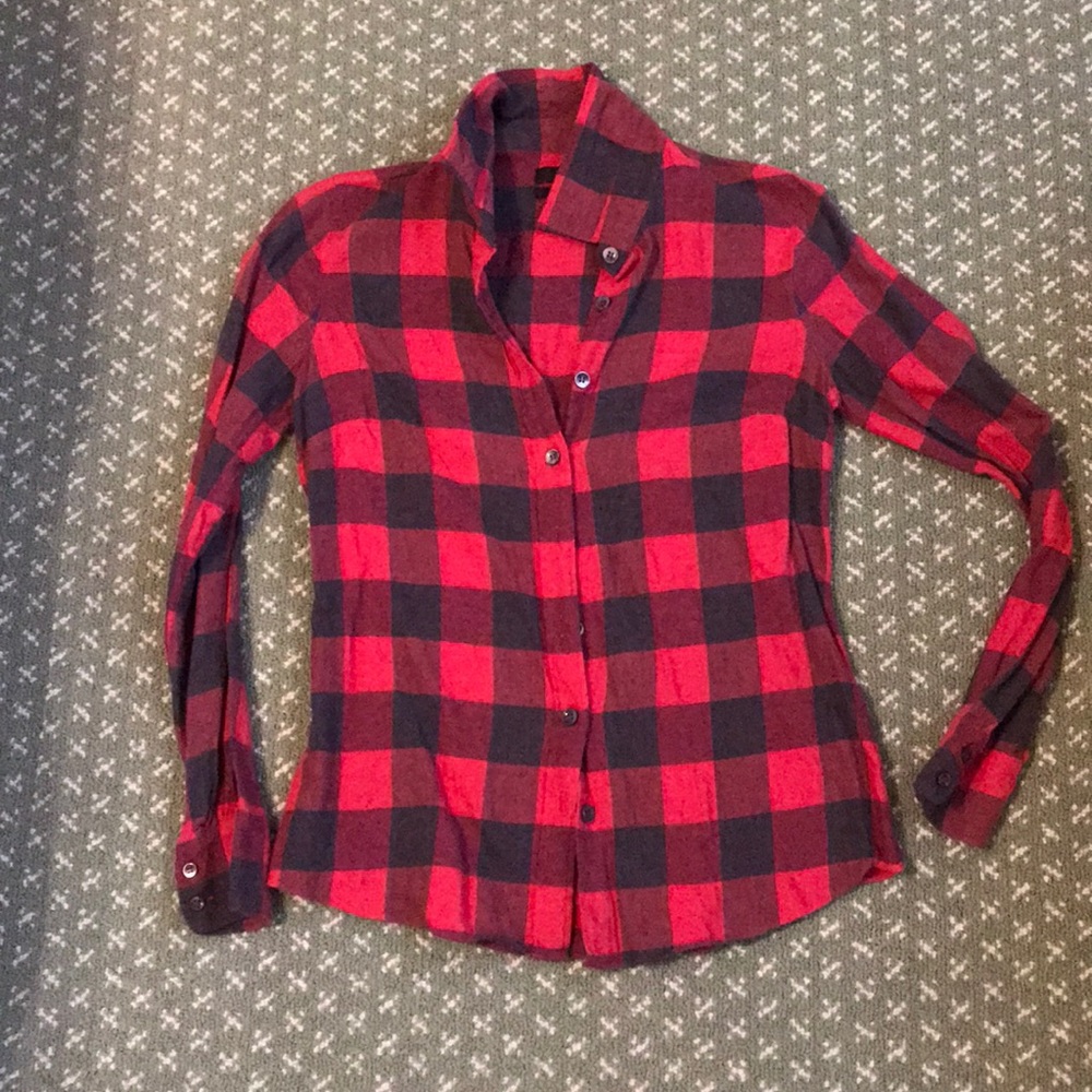 JCrew Flannel Blouse